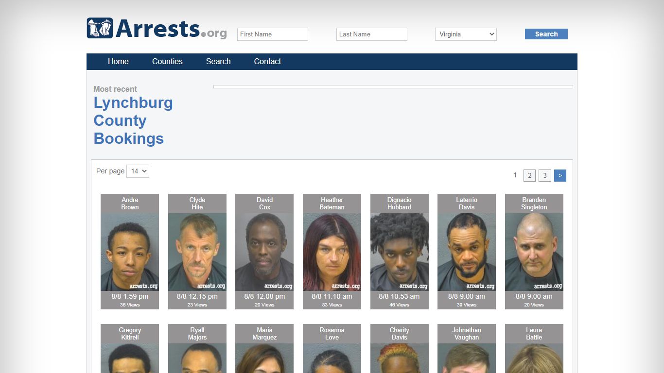 Lynchburg County Arrests and Inmate Search